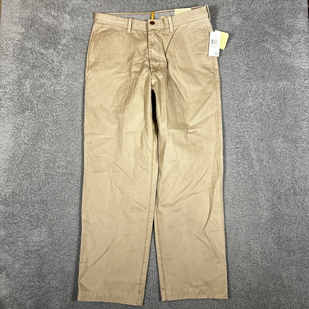 Timberland Chino Pants Mens 34x32 Khaki Straight Fit Casual Stretch New - Picture 3 of 10